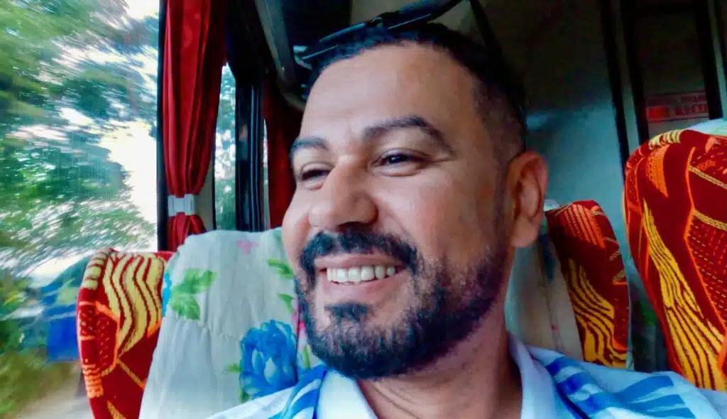 Photograph from the bus journey toward Banyuwangi